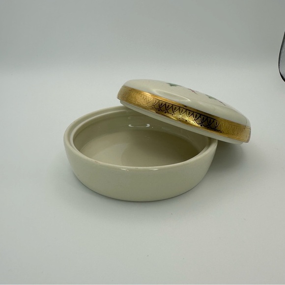 LENOX DIMENSION COLLECTION Holiday Candy Trinket Dish Mistletoe Christmas - Picture 3 of 5